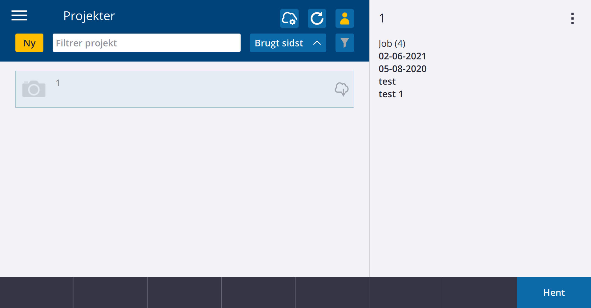 Trimble Sync Manager Projekter